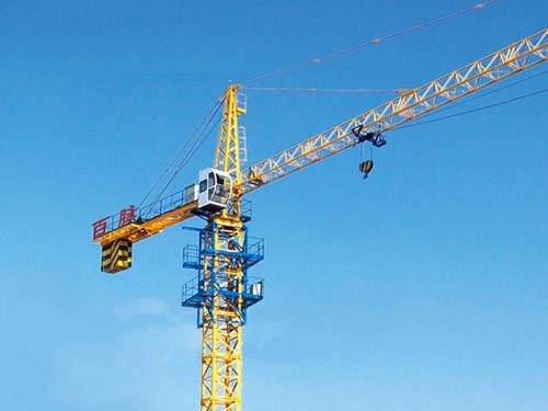 What is an inside - climbing tower crane